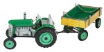 0395 traktor s vlekem_zelený
